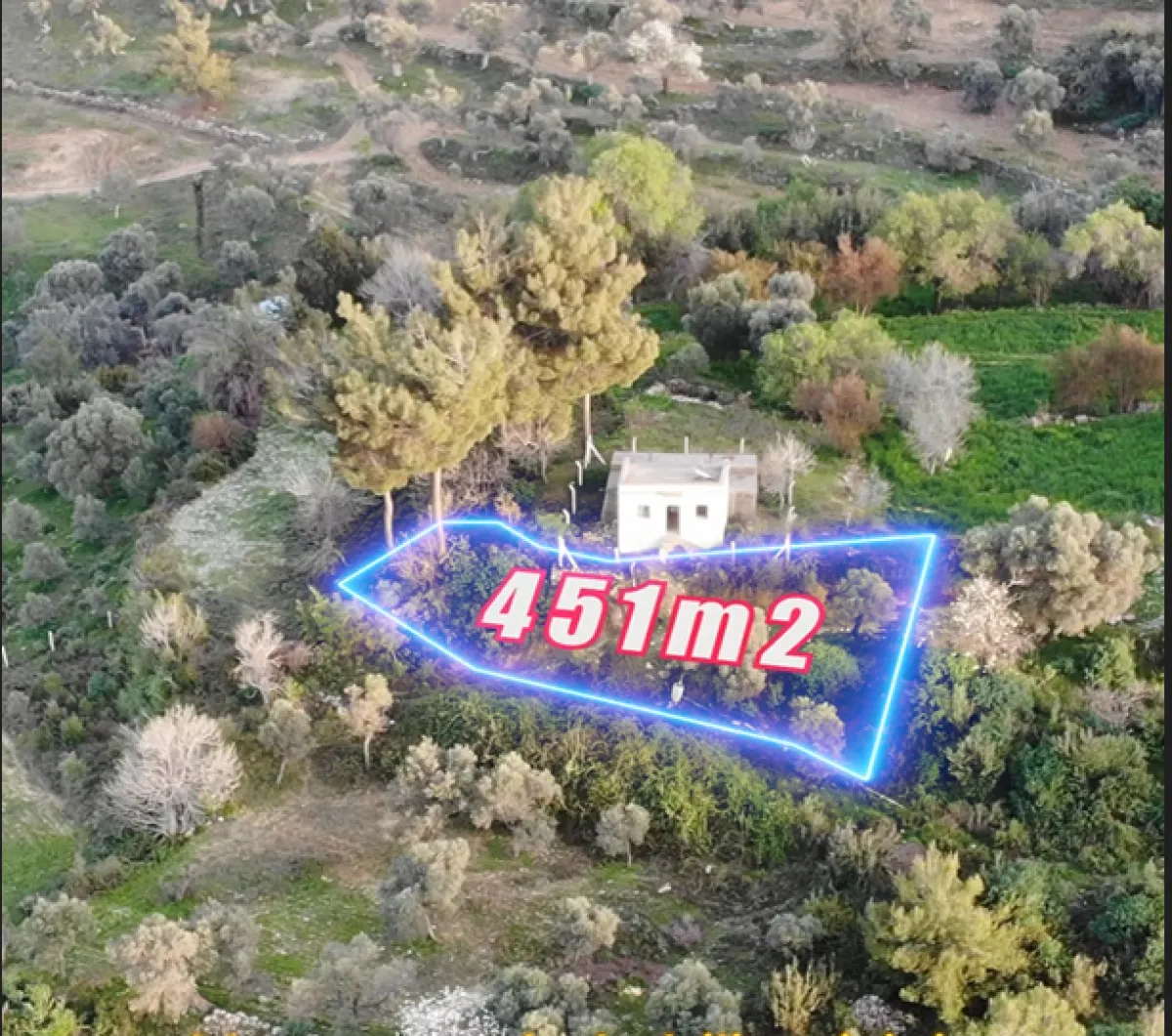 Muğla Milas Kultak da 451 m2 Satılık Tarla