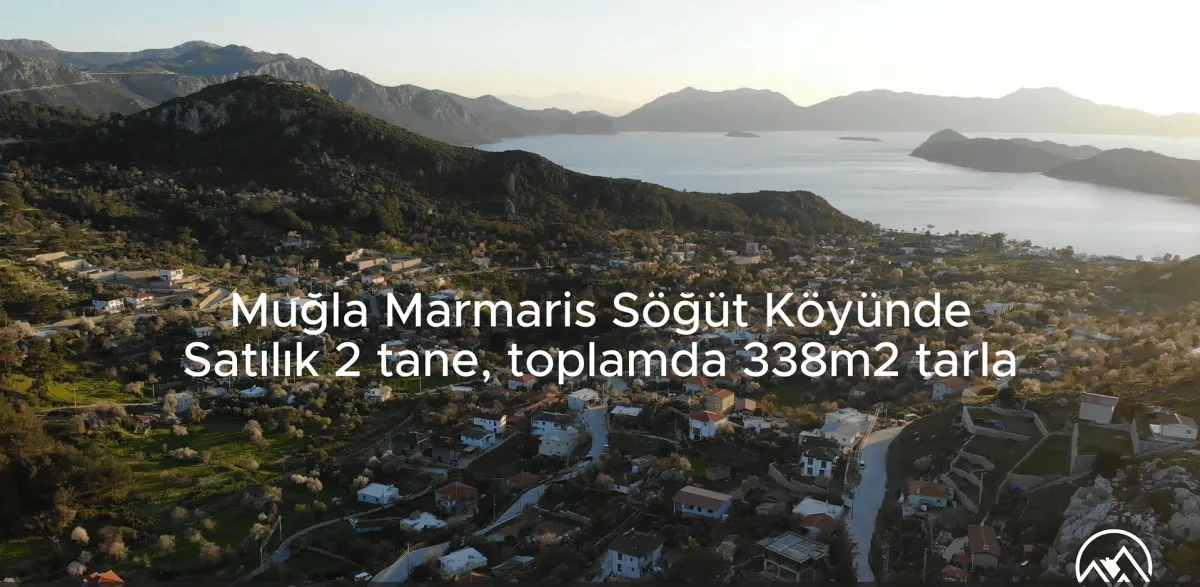 Muğla Marmaris Söğüt Köyünde 2 Tane, Toplam 338 m2 Satılık Tarla