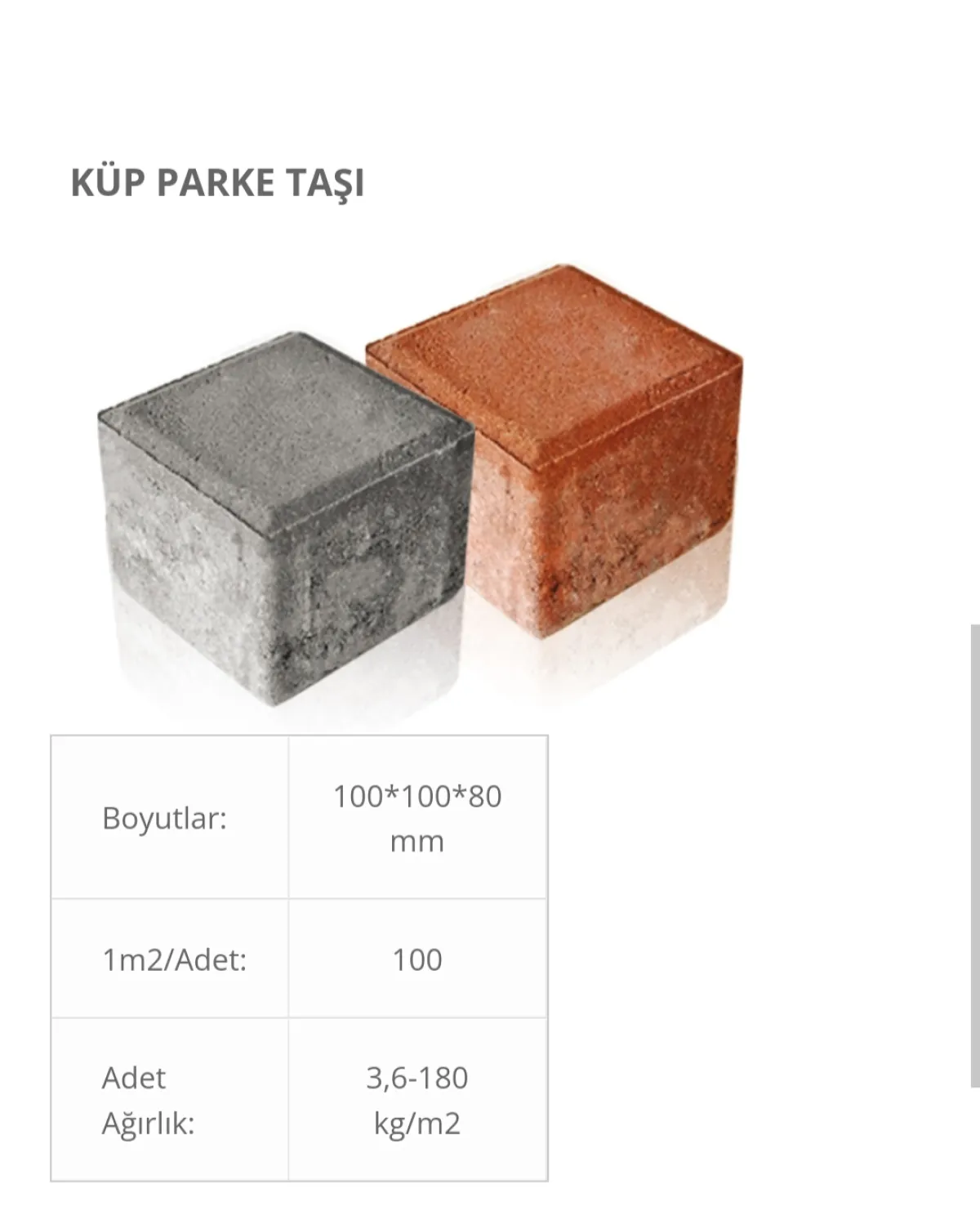 Güzelbahçe granit küp taş - Büyük 1