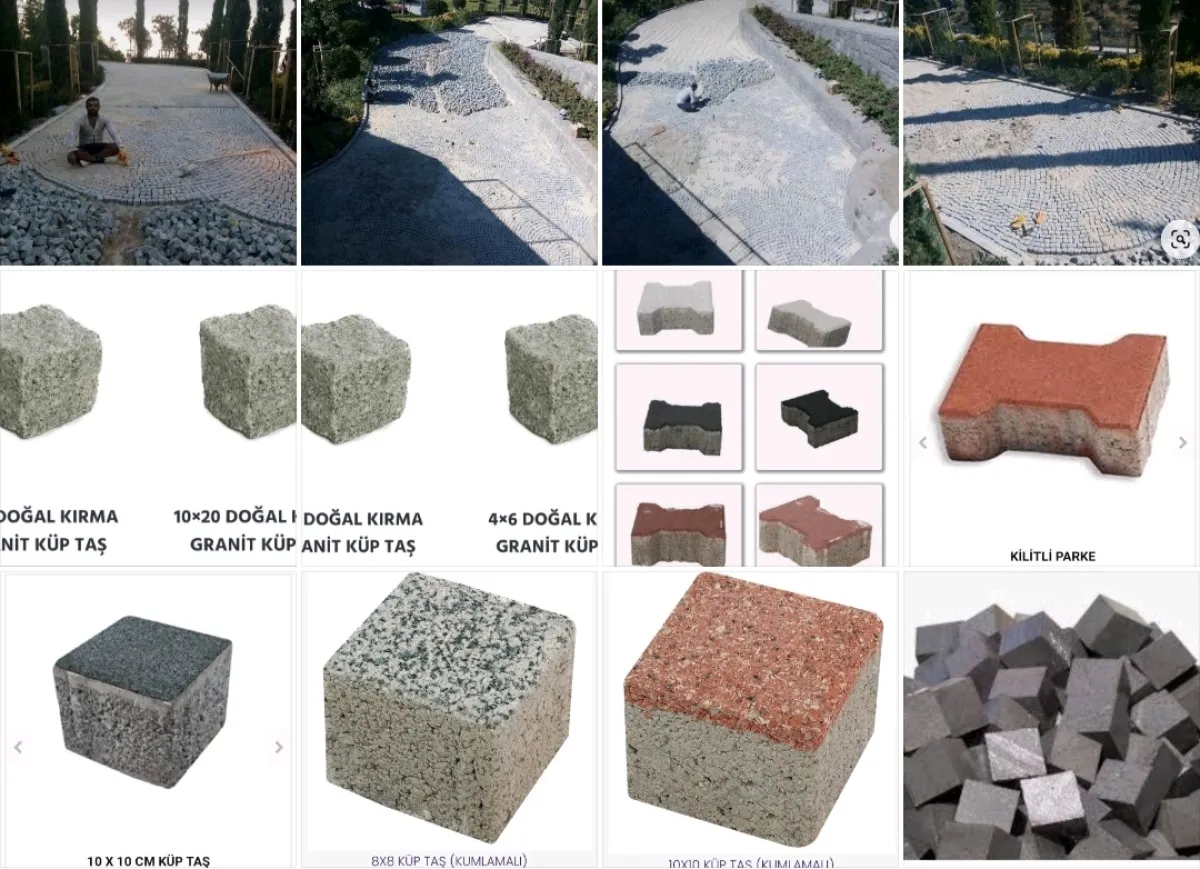 İzmir'in doğal kırma granit küp taş begonit küp taş  Aliağa, doğ - Büyük 3