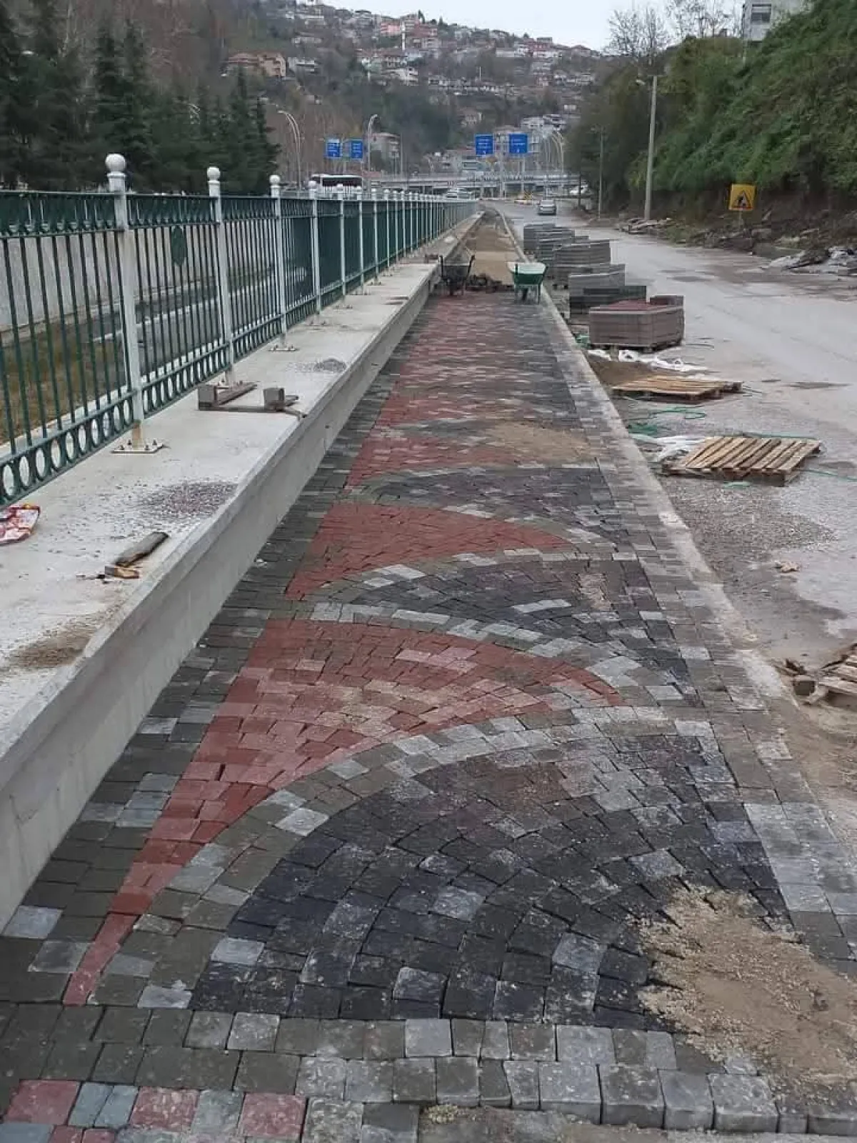 Taş bahçe begonit küptaş yol park kaldırım yoları yapımı bursa
