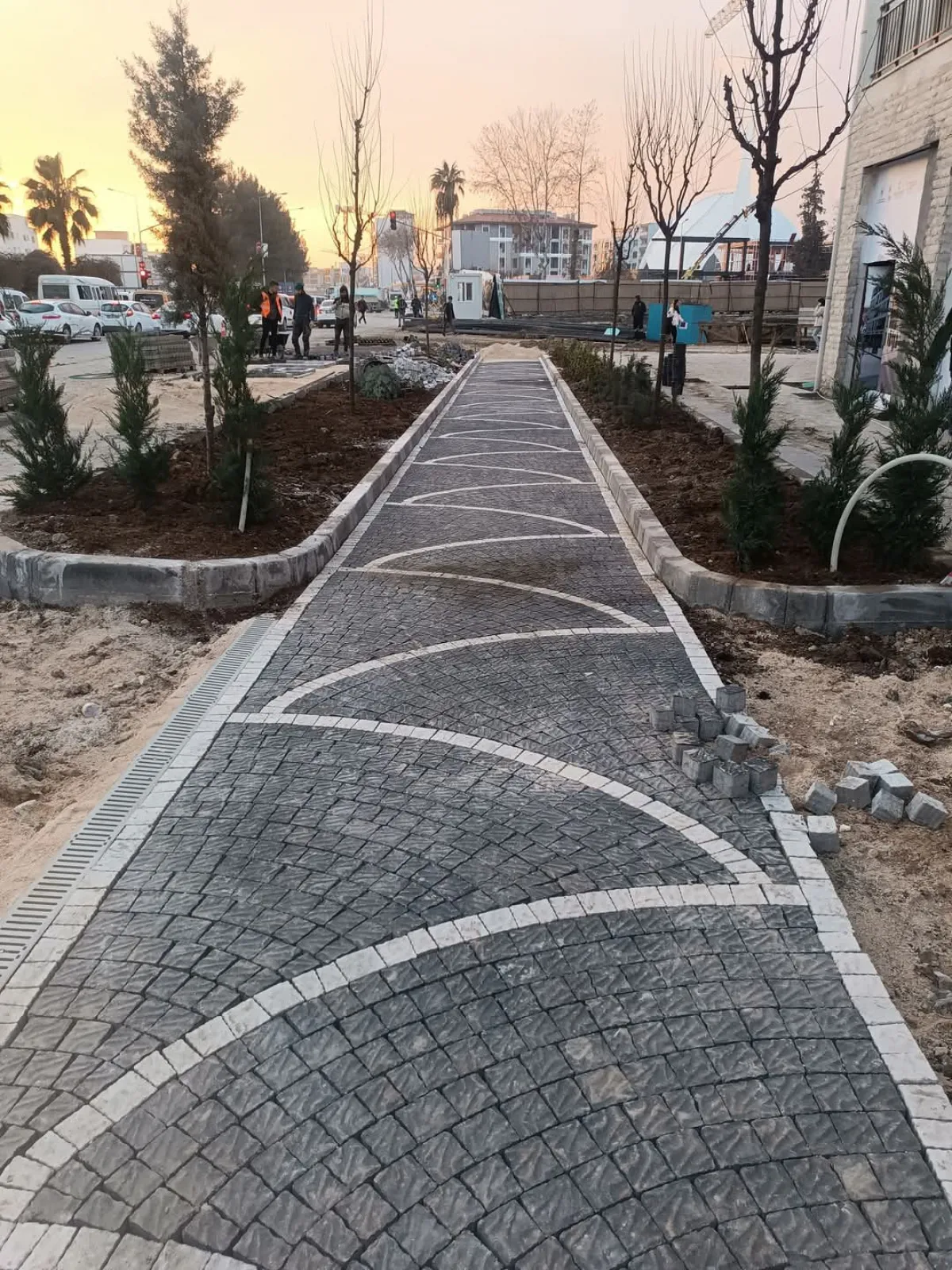 Taş bahçe begonit küptaş yol park kaldırım yoları yapımı bursa - Büyük 8