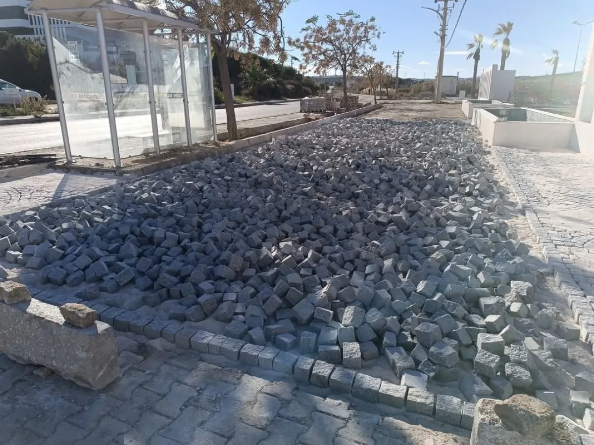 Taş bahçe begonit küptaş yol park kaldırım yoları yapımı bursa - Büyük 9
